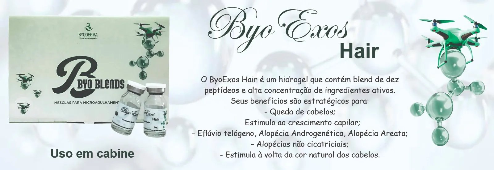 ByoExos Hair — uso em cabine