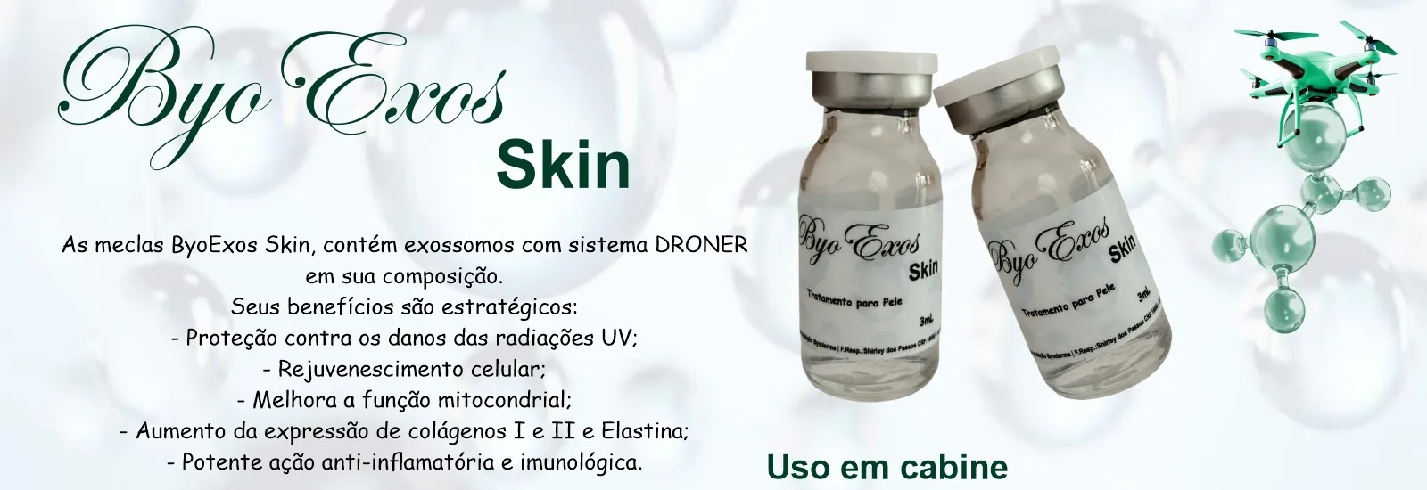 ByoExos Skin — uso em cabine